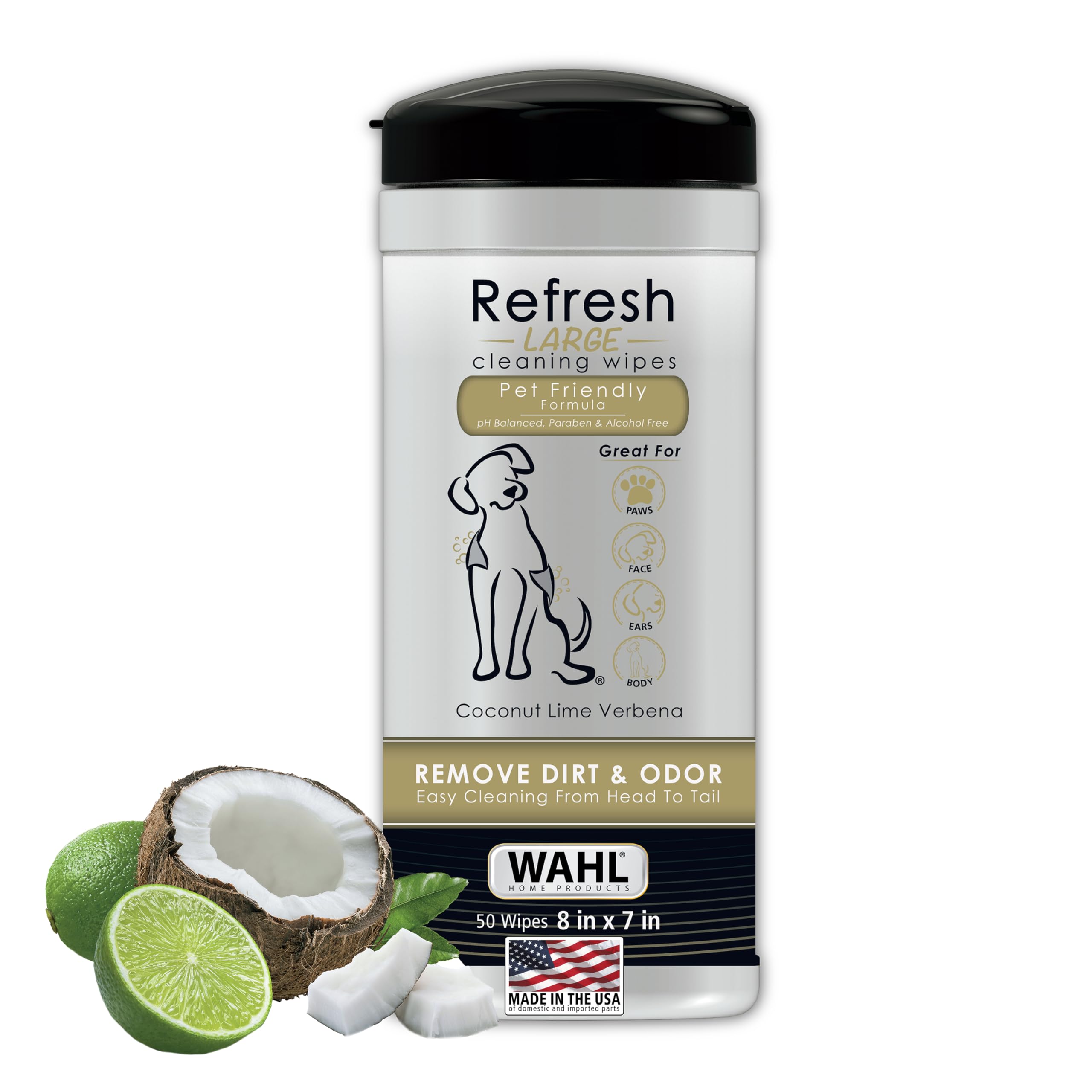 Amazon.com: Wahl USA Pet Refresh Cleaning Wipes for All Dog Breeds
